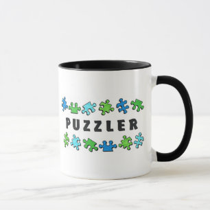 Puzzler mit Puzzlespielstücken Tasse