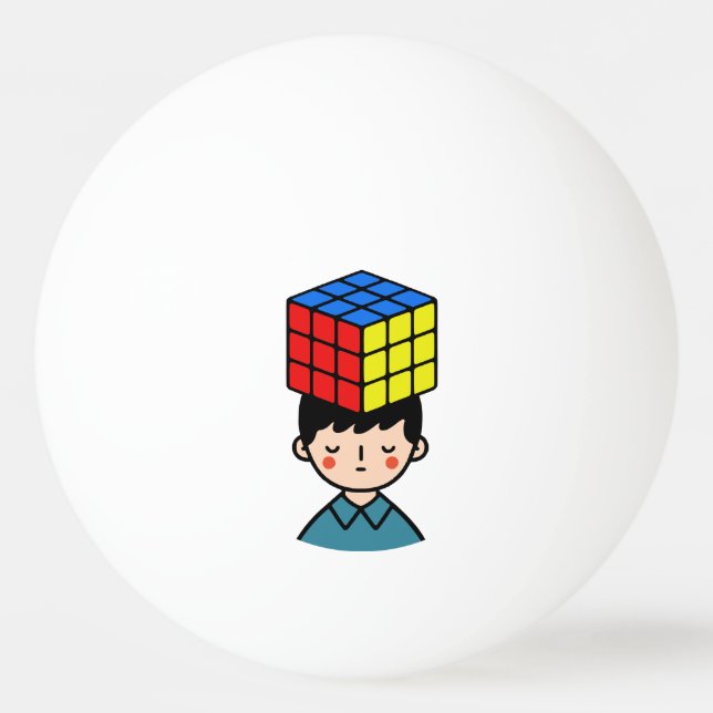 Puzzler Tischtennisball (Vorderseite)