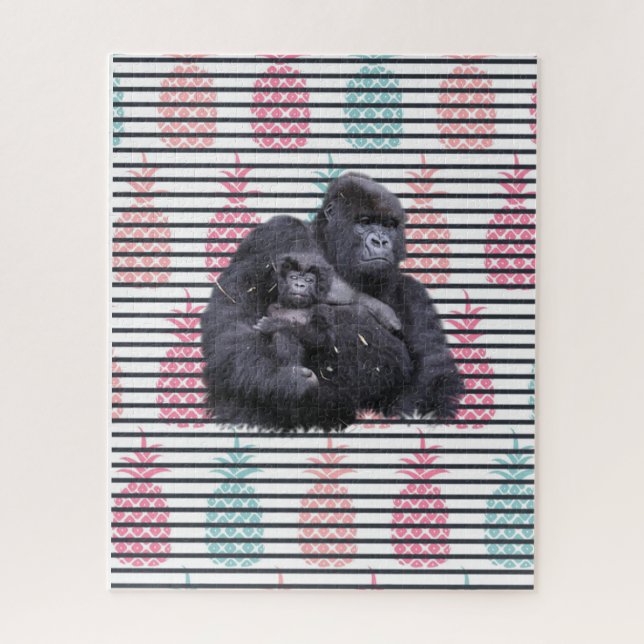Puzzles Ananas Gorilla Baby Gorilla (Vertikal)