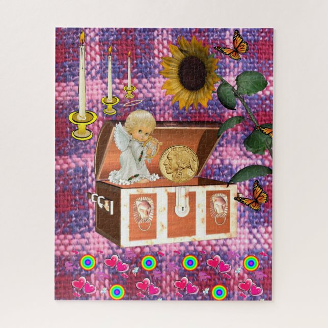 Puzzles Angel Sonnenblume (Vertikal)