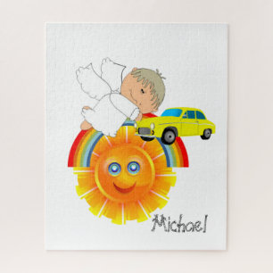 Puzzles Angel Sun Rainbow Cars