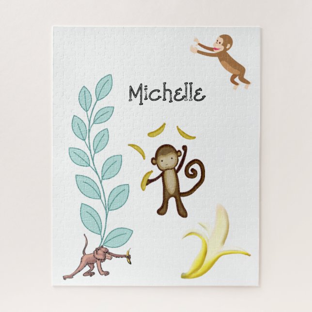 Puzzles Bananas Affen Blätter (Vertikal)