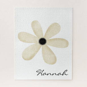 Puzzles Beige Blume Floral