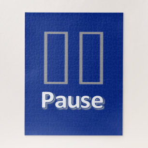 Puzzles Blauer Pause