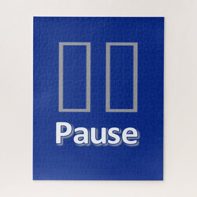 Puzzles Blauer Pause (Vertikal)