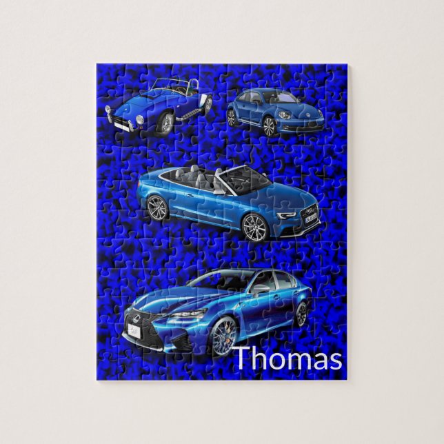 Puzzles Blue Cars (Vertikal)