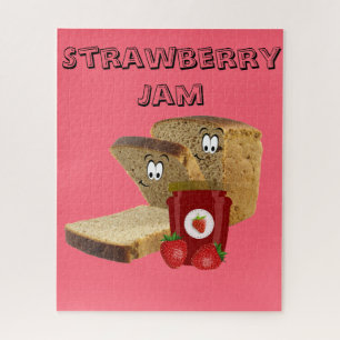Puzzles Bread Strawberry Jam
