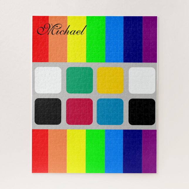 Puzzles Bright farbenfrohe Farbmuster (Vertikal)