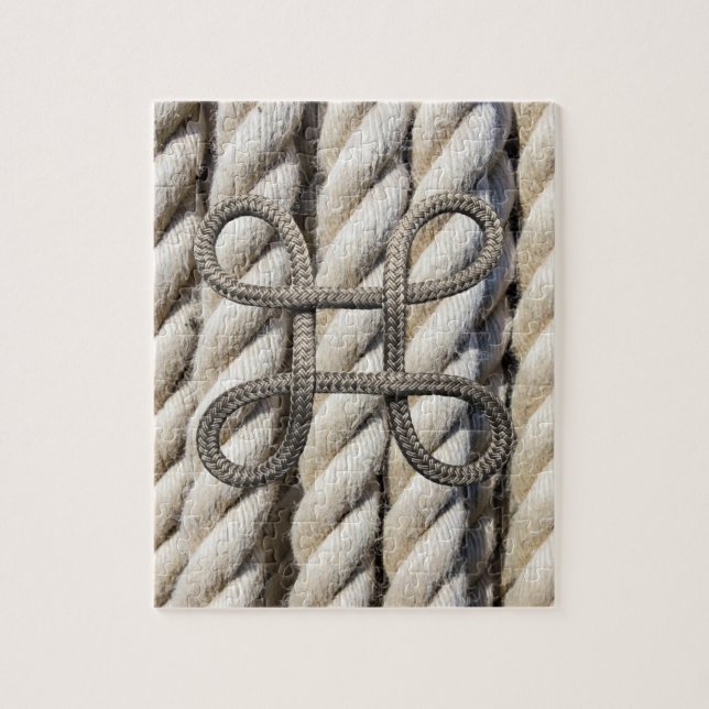 Puzzles Brown Wood Brown Rope (Vertikal)