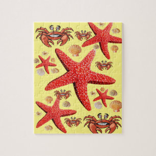 Puzzles Crab Starfish Beach Muscheln