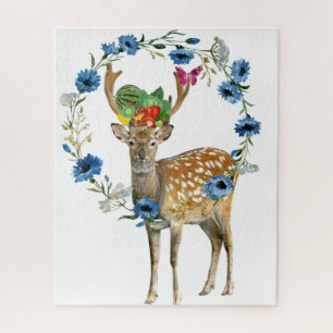 Puzzles Deer Floral Frucht