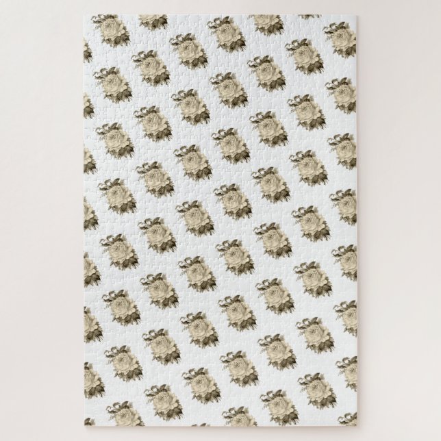 Puzzles, die die weiße Rose herausfordern Puzzle (Vertikal)