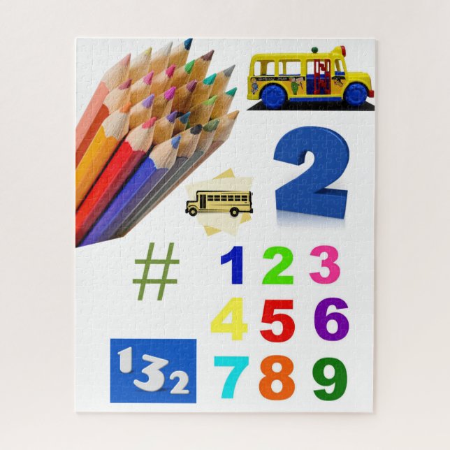 Puzzles Educational Numbers (Vertikal)