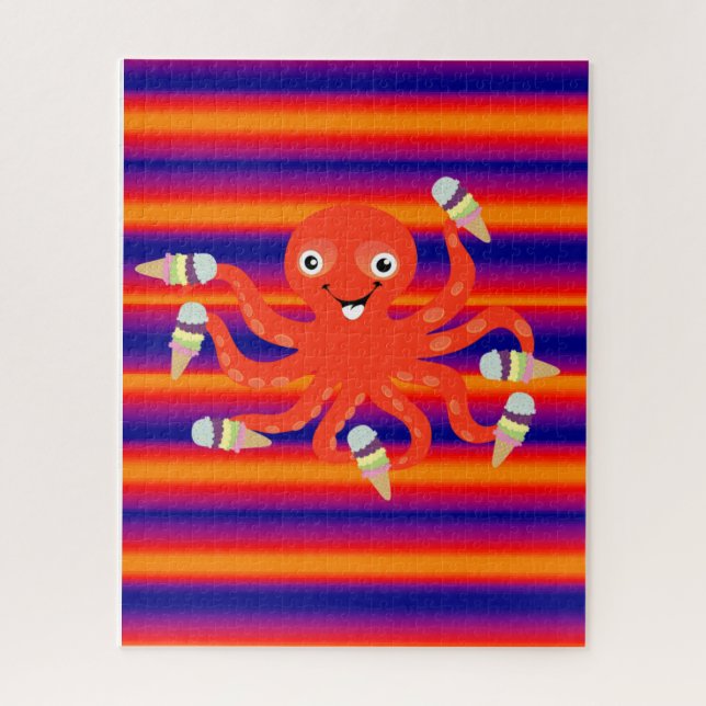 Puzzles Eiscreme Octopus (Vertikal)