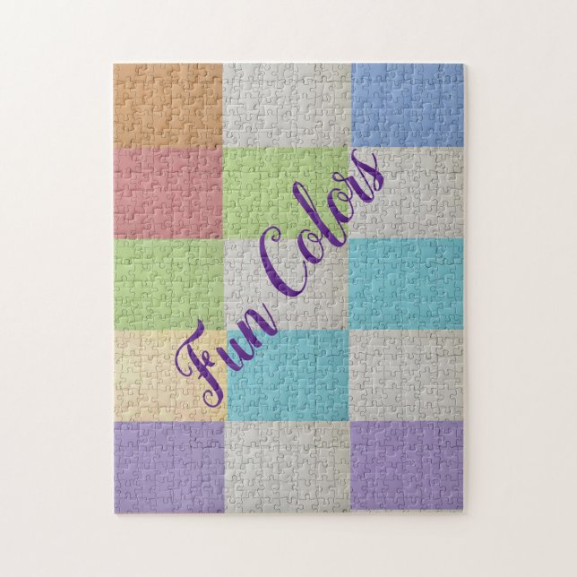 Puzzles farbenfroh (Vertikal)