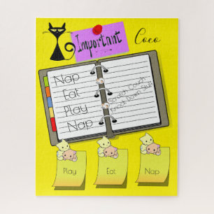 Puzzles Feline Cat Kitten Nickerchen Spielnotizen