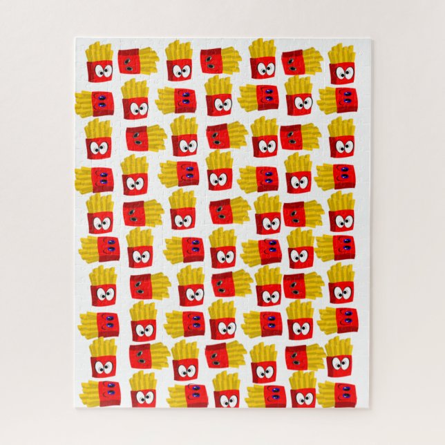 Puzzles French Fries White (Vertikal)