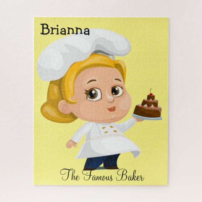 Puzzles Gelbes Bäckerei Cupcake (Vertikal)