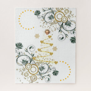 Puzzles Gold Baby Angel Blume Bloral