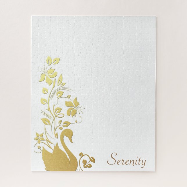 Puzzles Gold Swan Floral (Vertikal)
