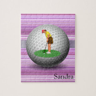 Puzzles Golfer Strip Golf Balls