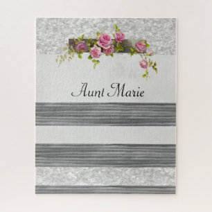 Puzzles Graue Rosa Blütenrose