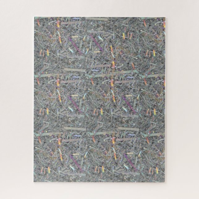 Puzzles Graues und Silberes Muster (Vertikal)