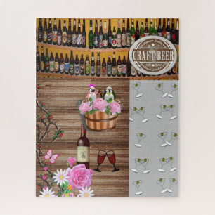 Puzzles Gray Martini Brillen Bierbraun Wein