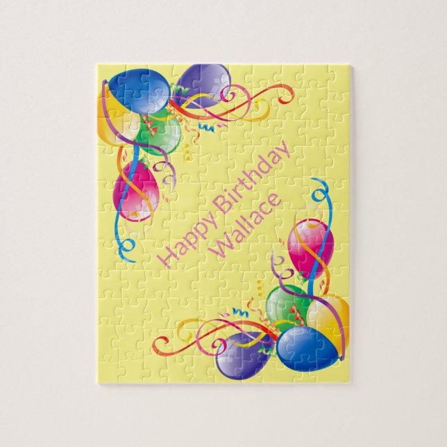 Puzzles Happy Birthday Balloons (Vertikal)