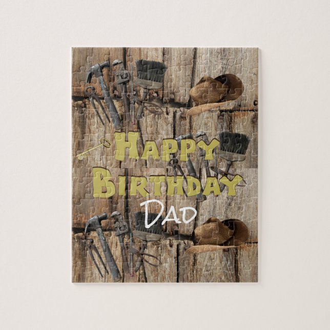 Puzzles Happy Birthday Country Construction Tools (Vertikal)