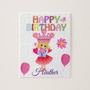 Puzzles Happy Birthday Schöne Flora