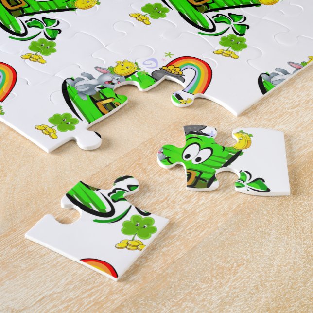 Puzzles Happy St. Patrick's Day Rabbit (Seite)