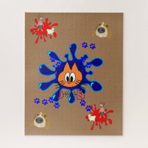 Puzzles Hunde Katzen