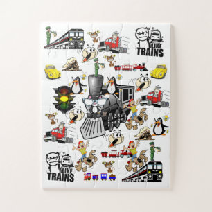 Puzzles Katzen Hunde Züge Autos Baseball