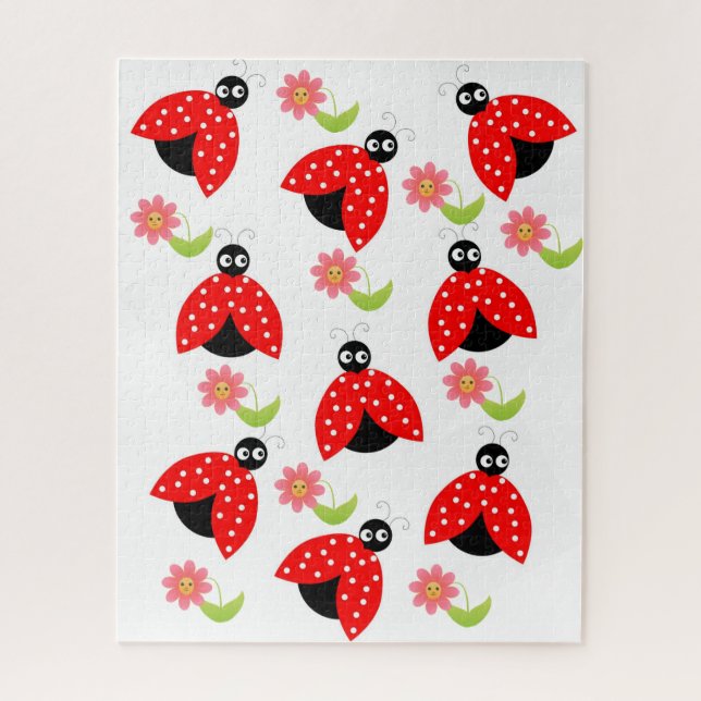 Puzzles Lady Bugs Floral (Vertikal)