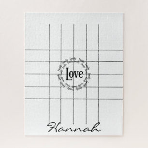 Puzzles Liebe Black Lines