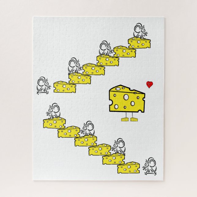 Puzzles Mouse Cheesy Liebe (Vertikal)