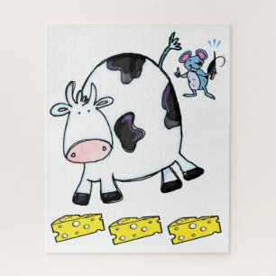 Puzzles Mouse Cow Cheese
