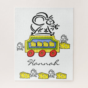 Puzzles Mouse Käse Zugfahrt