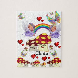 Puzzles Mushroom, Angels, Rainbows Butterfly