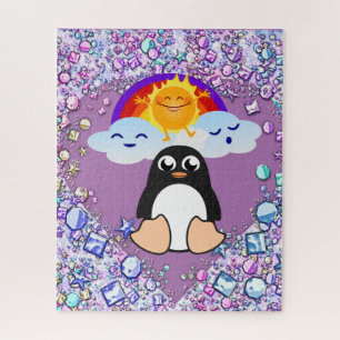 Puzzles Pinguin Rainbow Herzlich Gutes Valentine