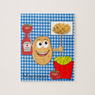 Puzzles Potato French Fries ketschup Tomato