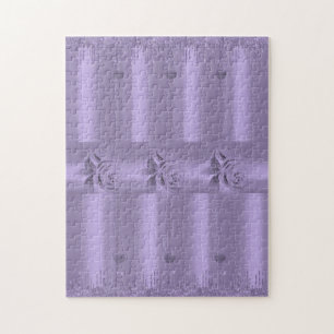Puzzles Purple Glitter Drip Floral