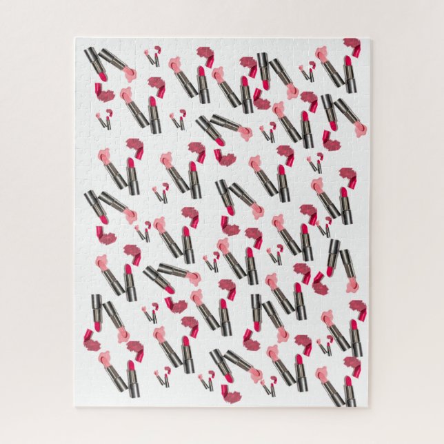 Puzzles Red Lipstick Makeup (Vertikal)