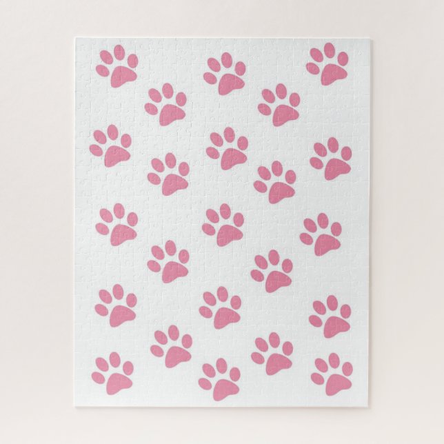 Puzzles Rosa Paw Prints (Vertikal)