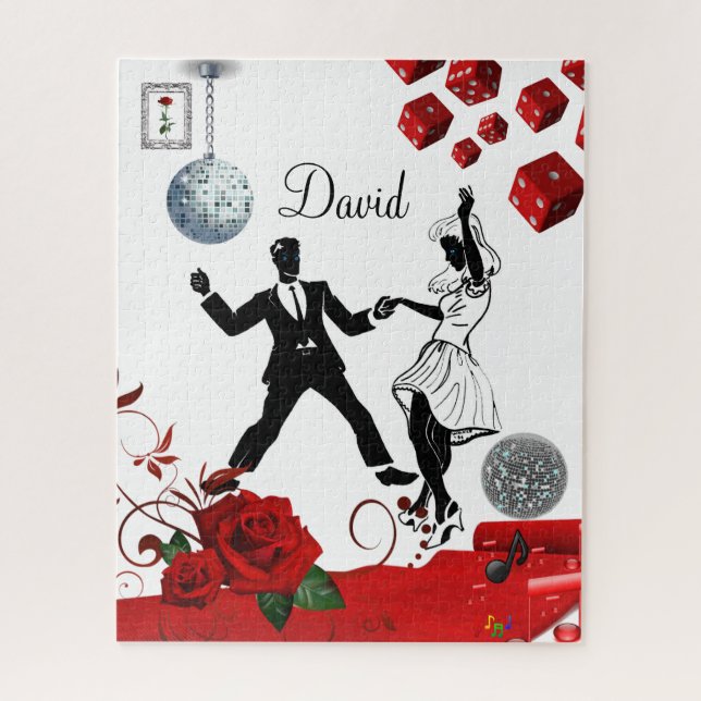 Puzzles Rote Rose Blumenzwiebeln (Vertikal)