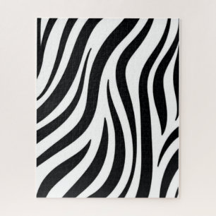 Puzzles Schwarz und Weiß Leopard