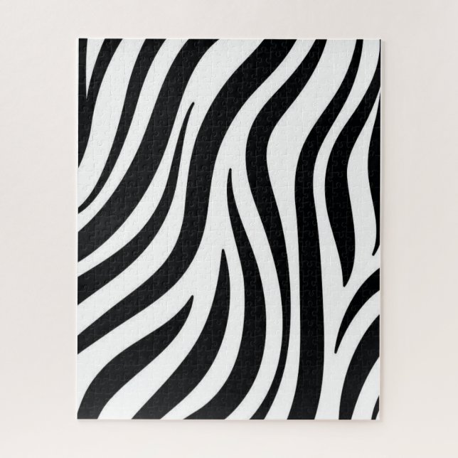 Puzzles Schwarz und Weiß Leopard (Vertikal)