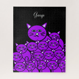 Puzzles Schwarze Katzen