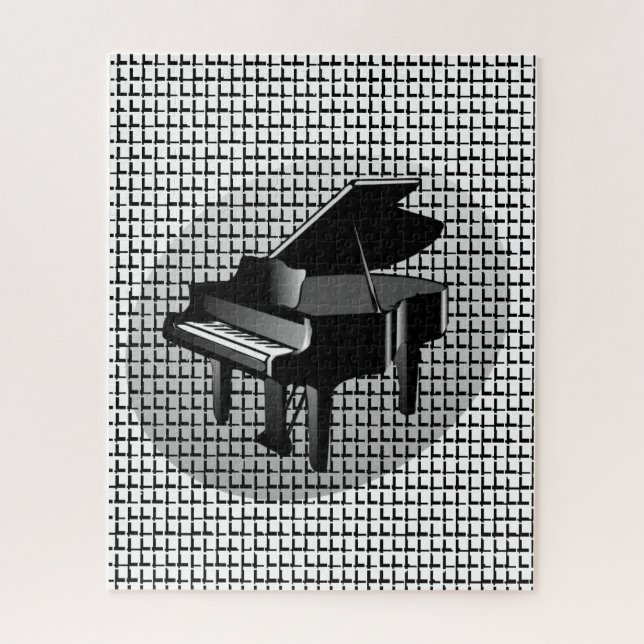 Puzzles Schwarzes Klavier (Vertikal)